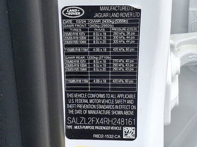 2024 Land Rover Range Rover Evoque Dynamic SE