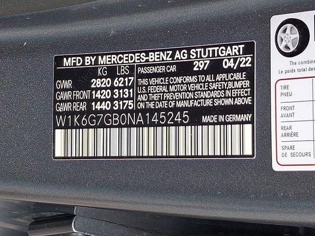 2022 Mercedes-Benz S-Class S 580