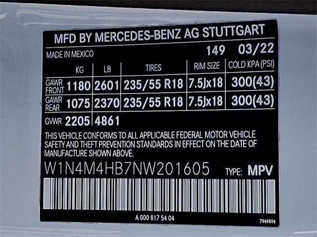 2022 Mercedes-Benz GLB GLB 250