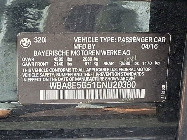 2016 BMW 3 Series 320i xDrive