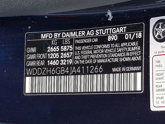 2018 Mercedes-Benz E-Class E 400