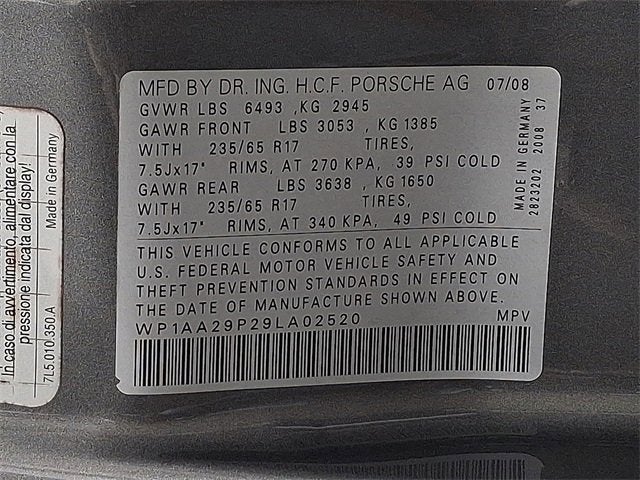 2009 Porsche Cayenne Base