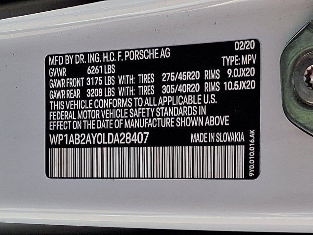 2020 Porsche Cayenne S