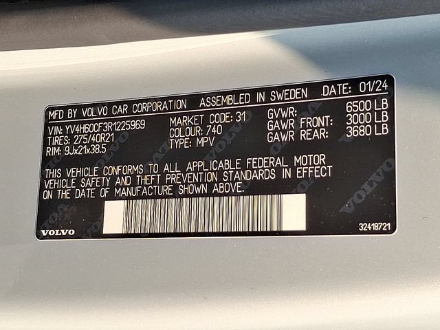 2024 Volvo XC90 Recharge Plug-In Hyb Ultimate Bright Theme