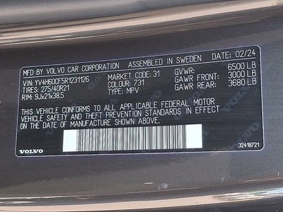 2024 Volvo XC90 Recharge Plug-In Hyb Ultimate Bright Theme