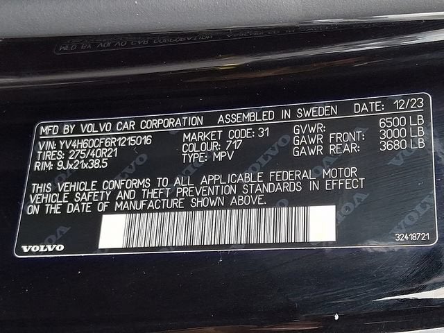 2024 Volvo XC90 Recharge Plug-In Hyb Ultimate Bright Theme