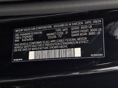 2025 Volvo XC90 Plug-In Hybrid Plus