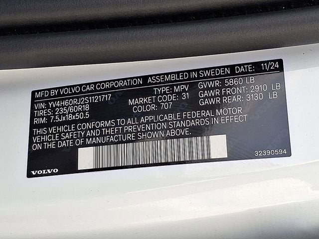 2025 Volvo XC60 Plug-In Hybrid Core