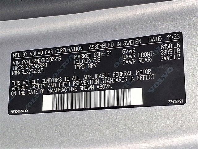 2024 Volvo XC90 Plus Bright Theme