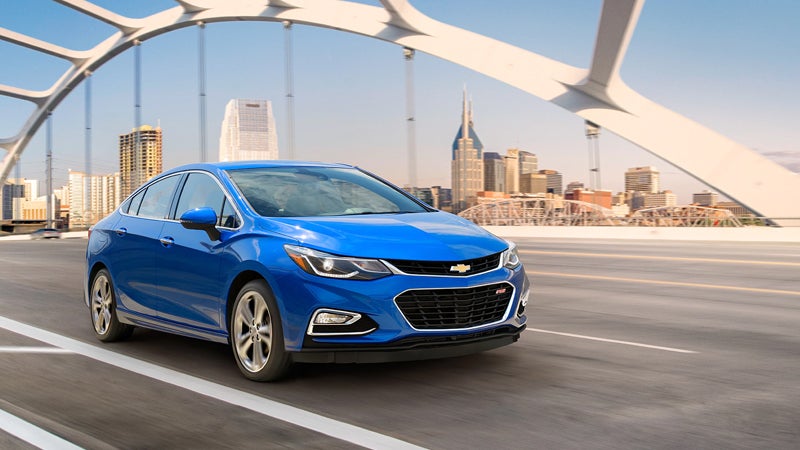 Exterior view of 2018 Chevrolet Cruze