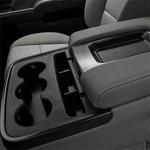 Interior view of a Chevrolet Silverado truck