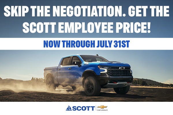 Employee Pricing Through July 31st