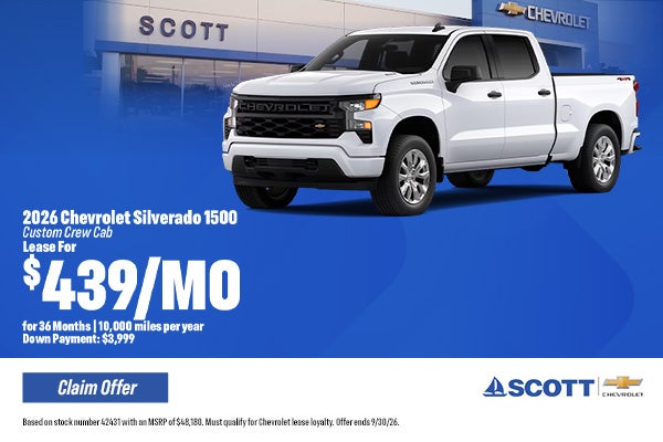 Chevrolet Silverado 1500 Custom Lease
